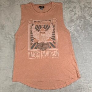 Harley-Davidson Graphic Tank Top | Peach Heather | Medium